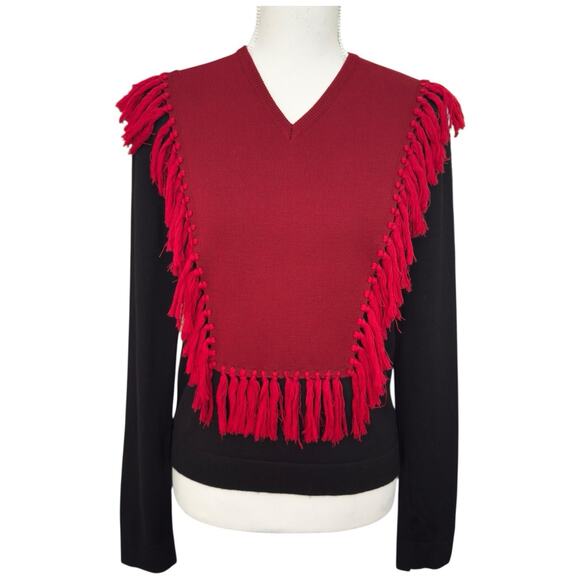 ALTUZARRA Ming Fringed Wool Sweater Size S - Picture 1 of 13